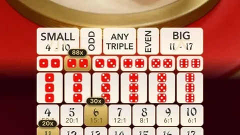 Sic Bo live dice rules