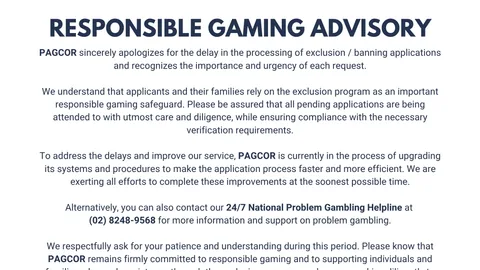 responsible gaming support